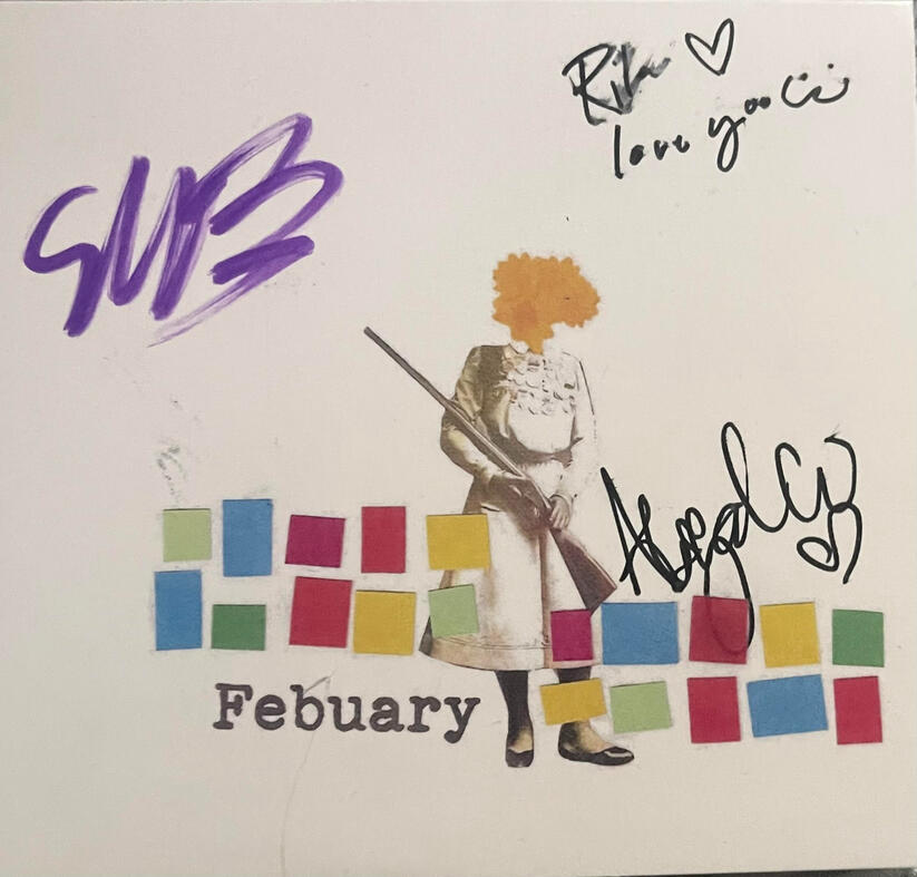 1.25.2025 [febuary s/t] got a cd at the zebulon show with kiowa, sinema and knumears :D